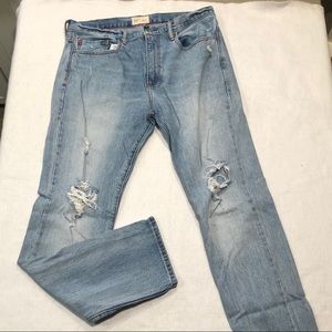 Mens GAP Distressed Slim Jeans 33x32
